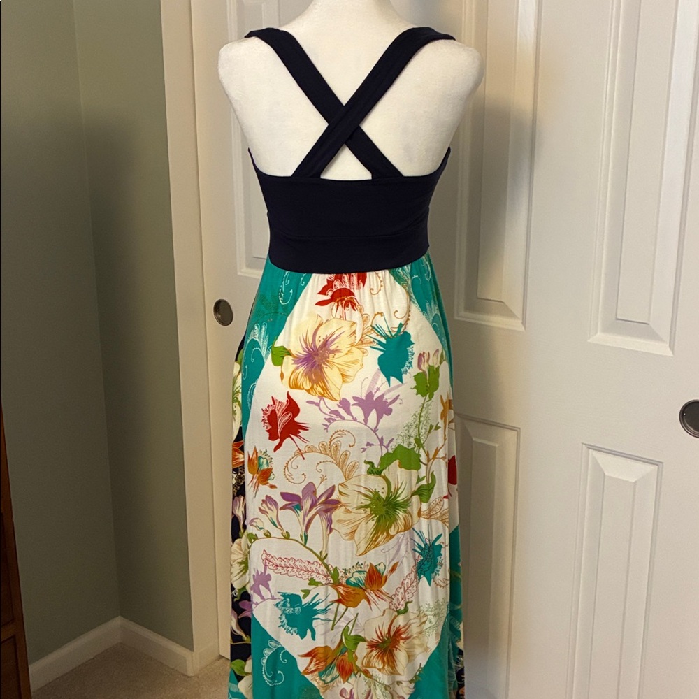 Anthropologie Ric Rac Floral Midi Dress - Picture 5 of 9